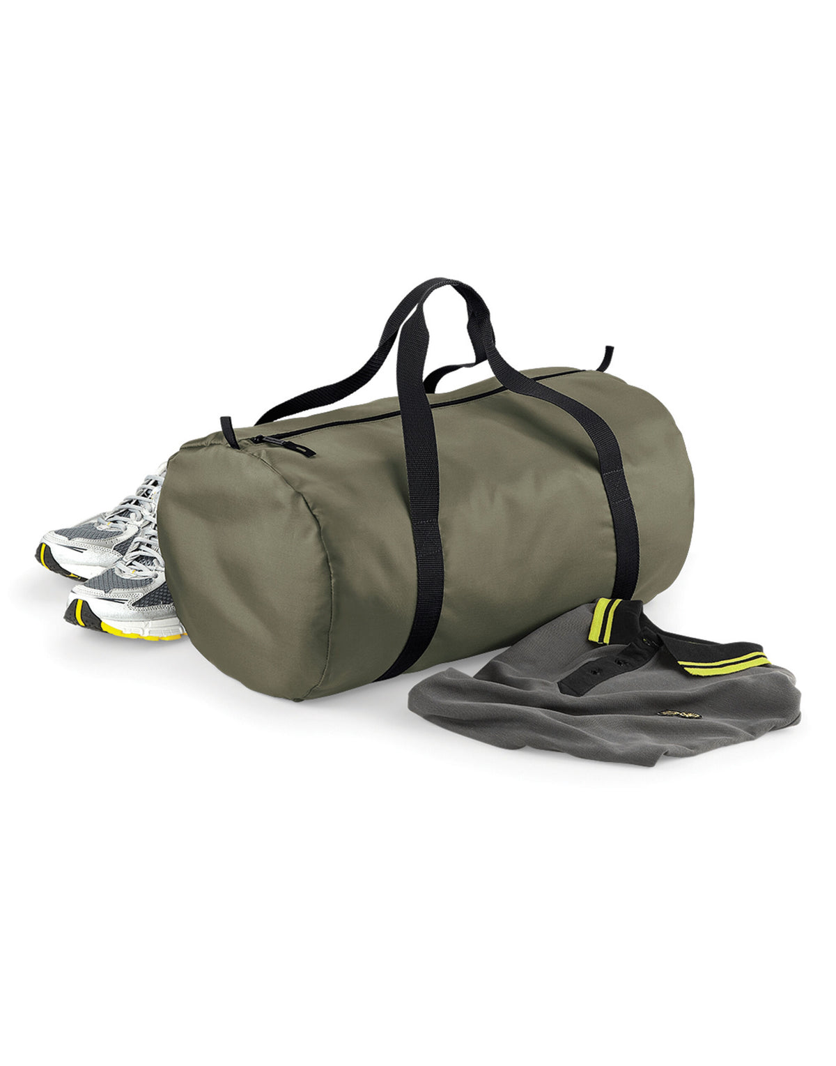 Bagbase BG150 Packaway Barrel Bag - Olive/Black