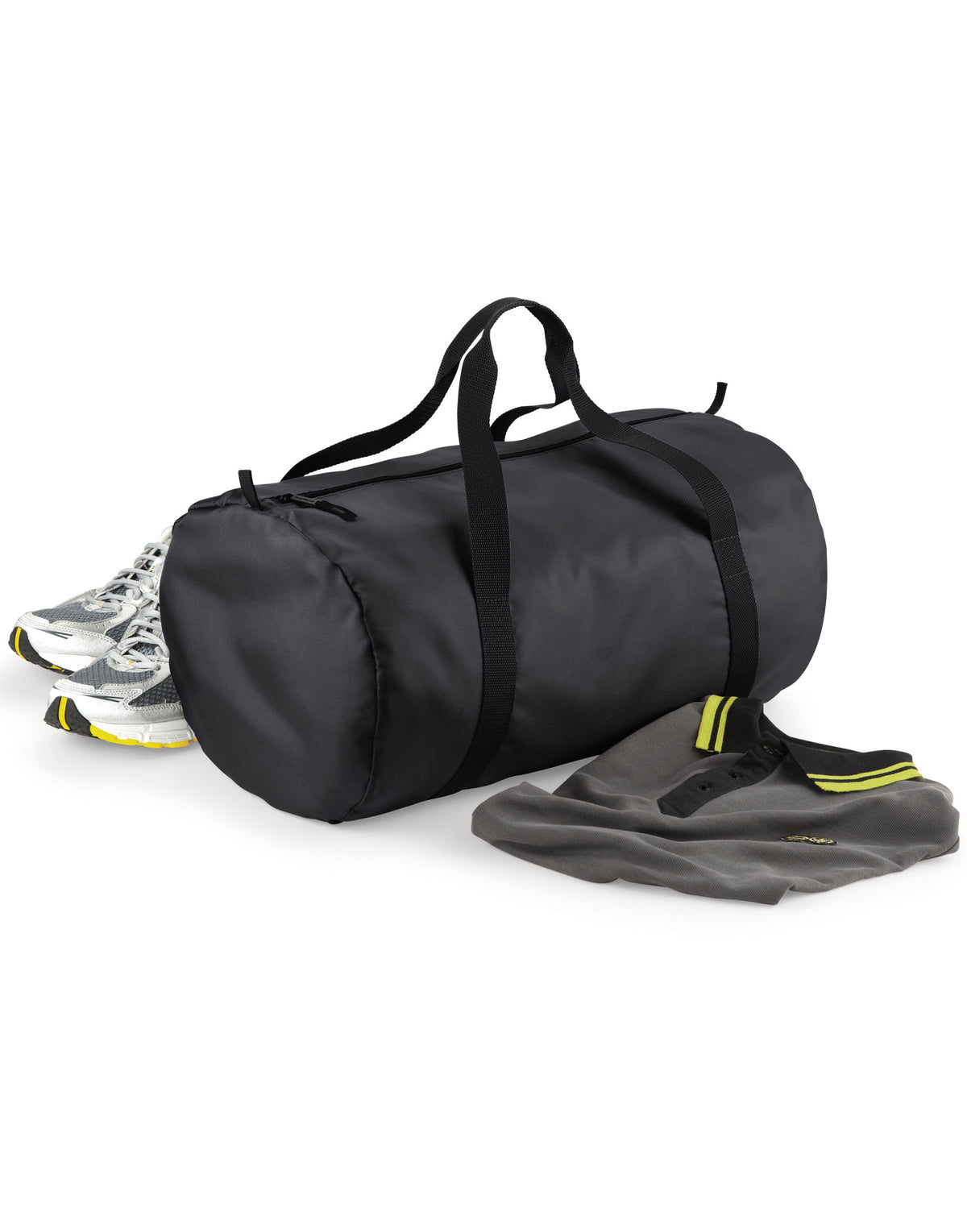 Bagbase BG150 Packaway Barrel Bag - Black/Black