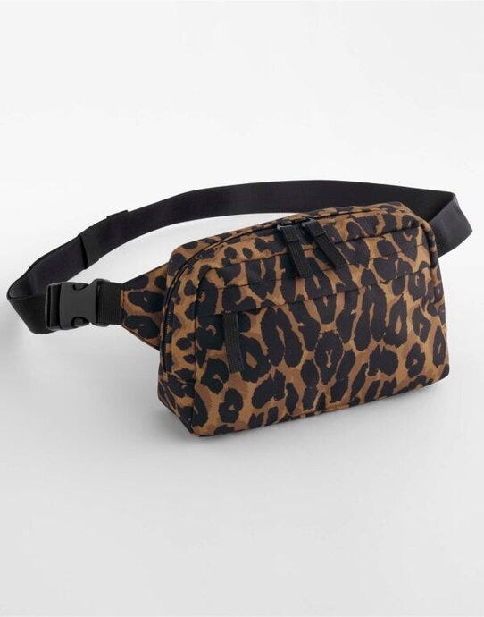 Bagbase BG197 Leopard Print Cross Body Bag - Leopard Print