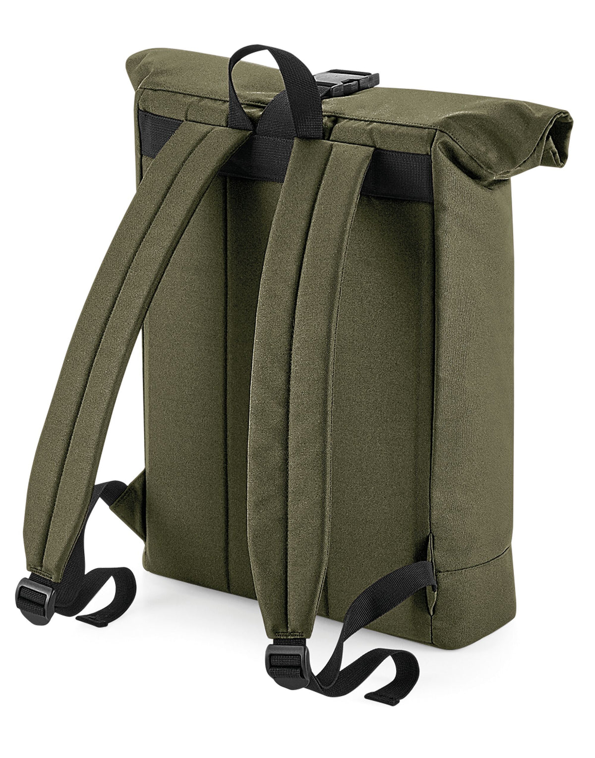 Bagbase BG286 Recycled Roll-Top Backpack - Military Green