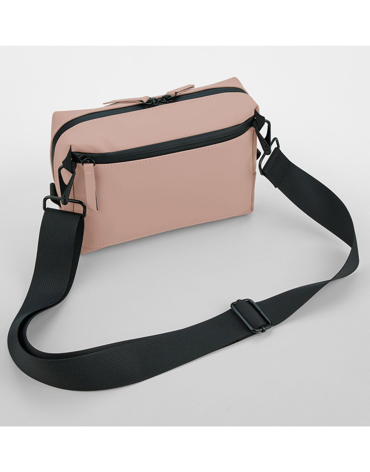 Bagbase BG334 Bagebase Matte PU Cross Body Bag - Nude Pink