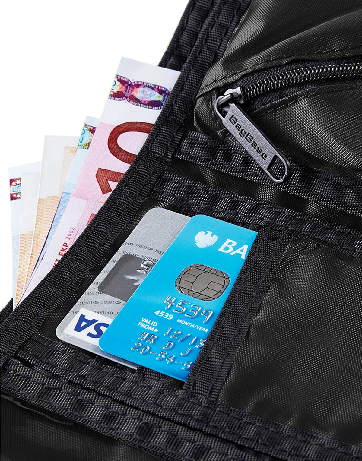 Bagbase BG40 Ripper Wallet - Black
