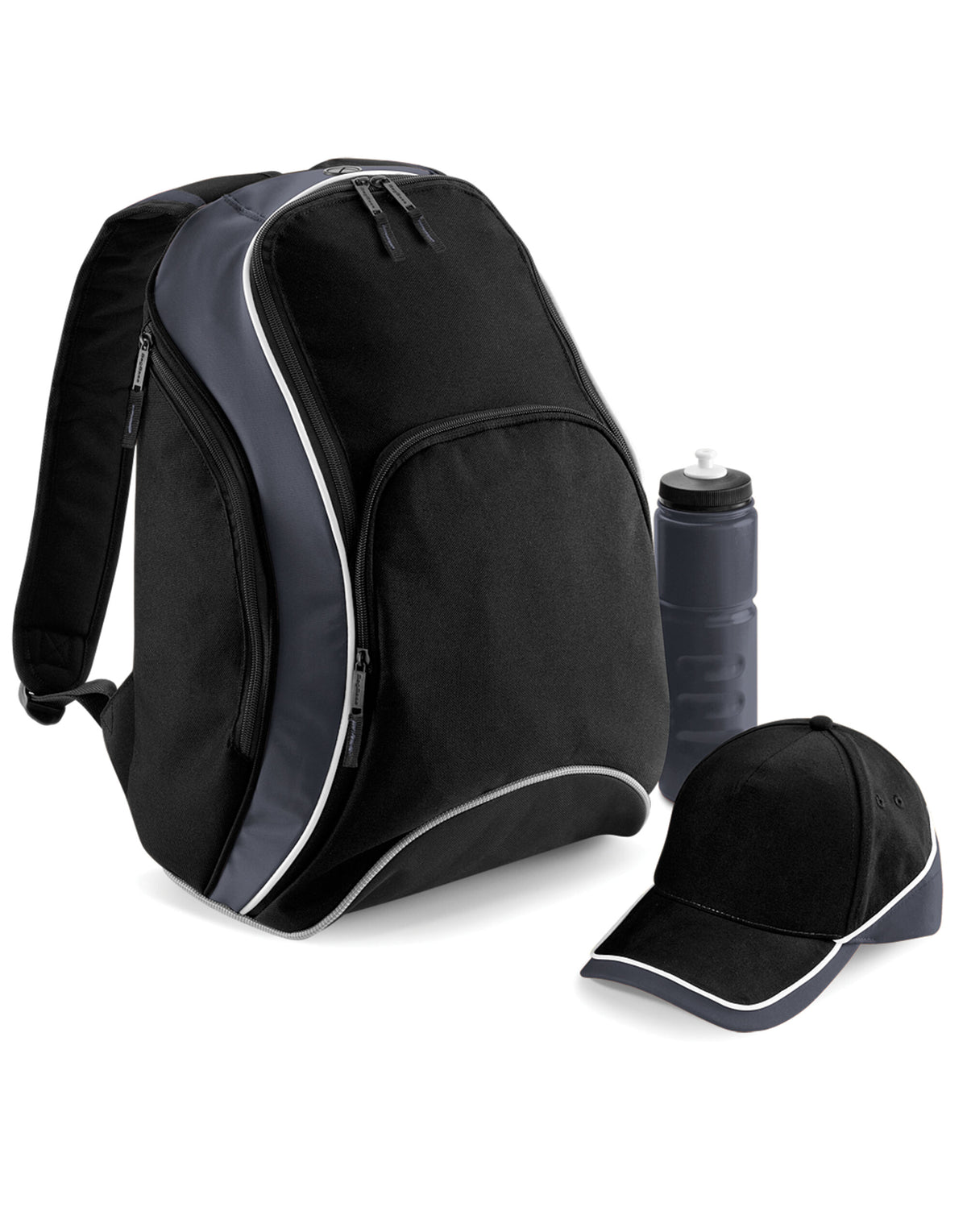 Bagbase BG571 Teamwear Backpack - Black/Grey/White