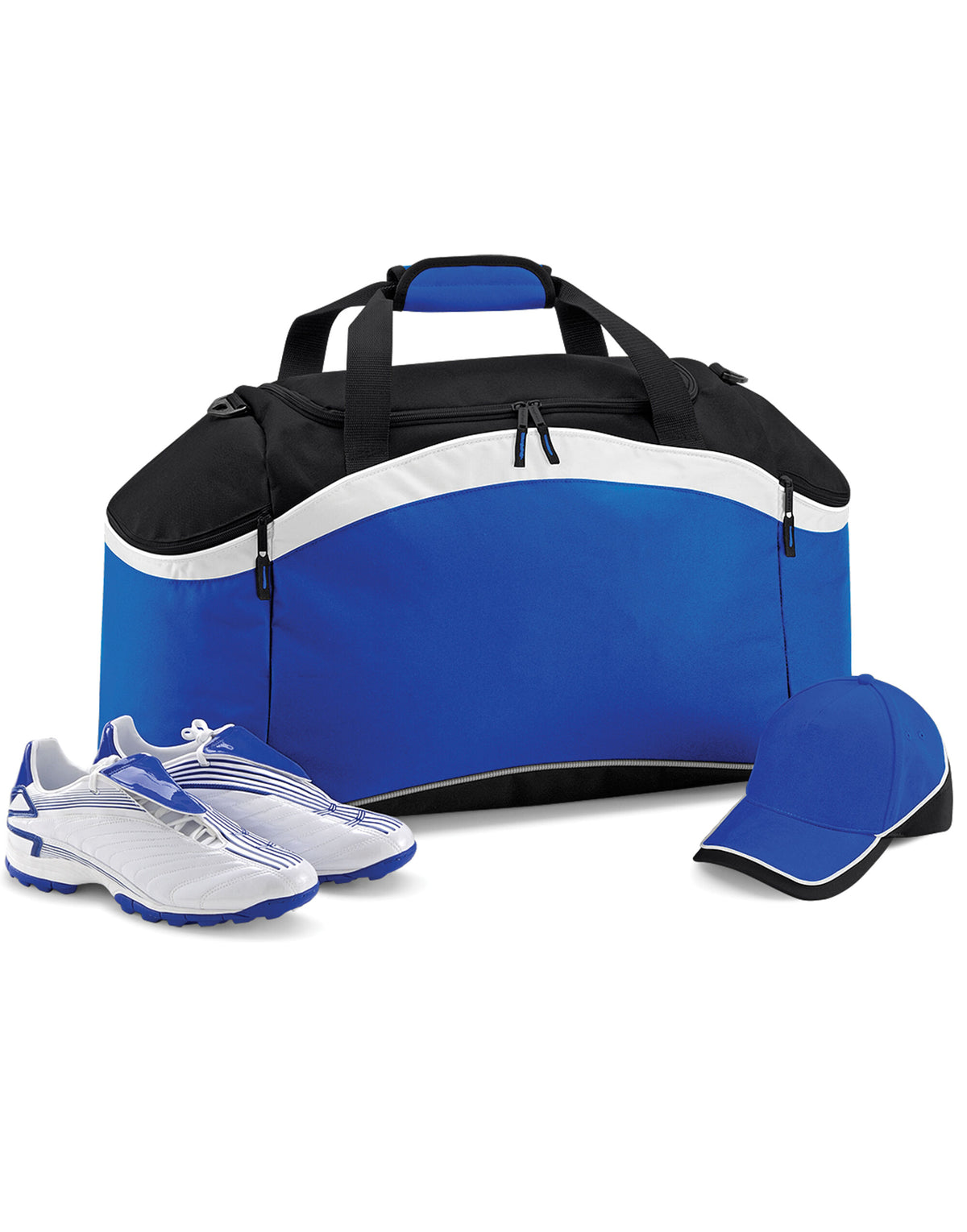 Bagbase BG572 Teamwear Holdall - Bright Royal/Black/White