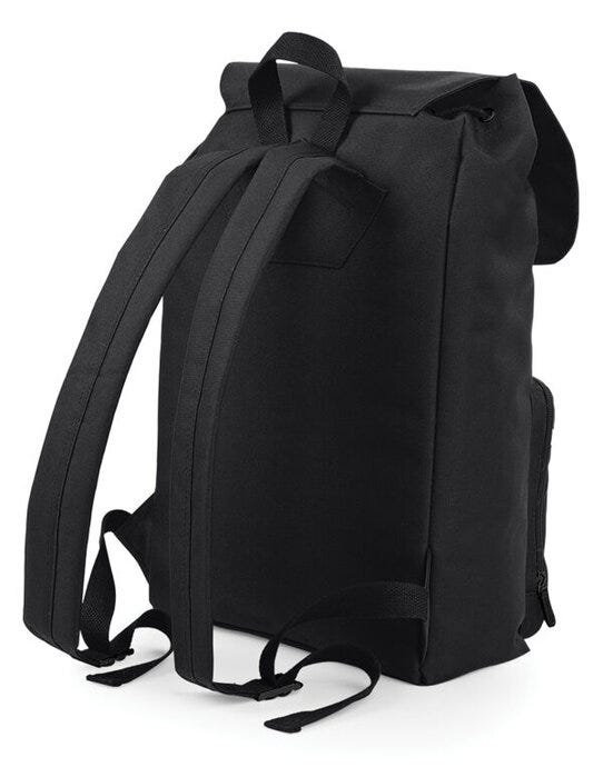 Bagbase BG613 Vintage Laptop Backpack - Black/Black