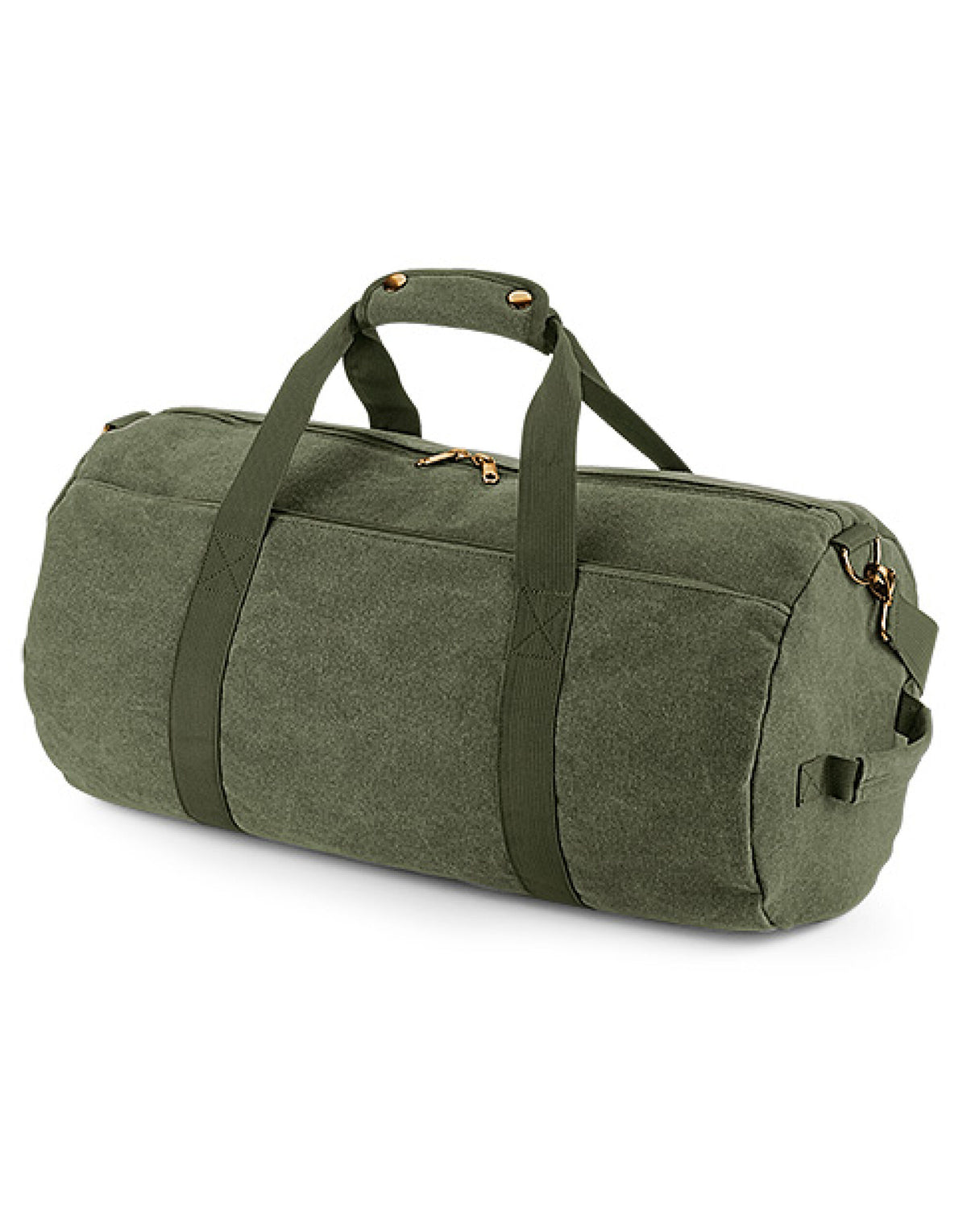 Bagbase BG655 Vintage Canval Barrel Bag - Vintage Military Green