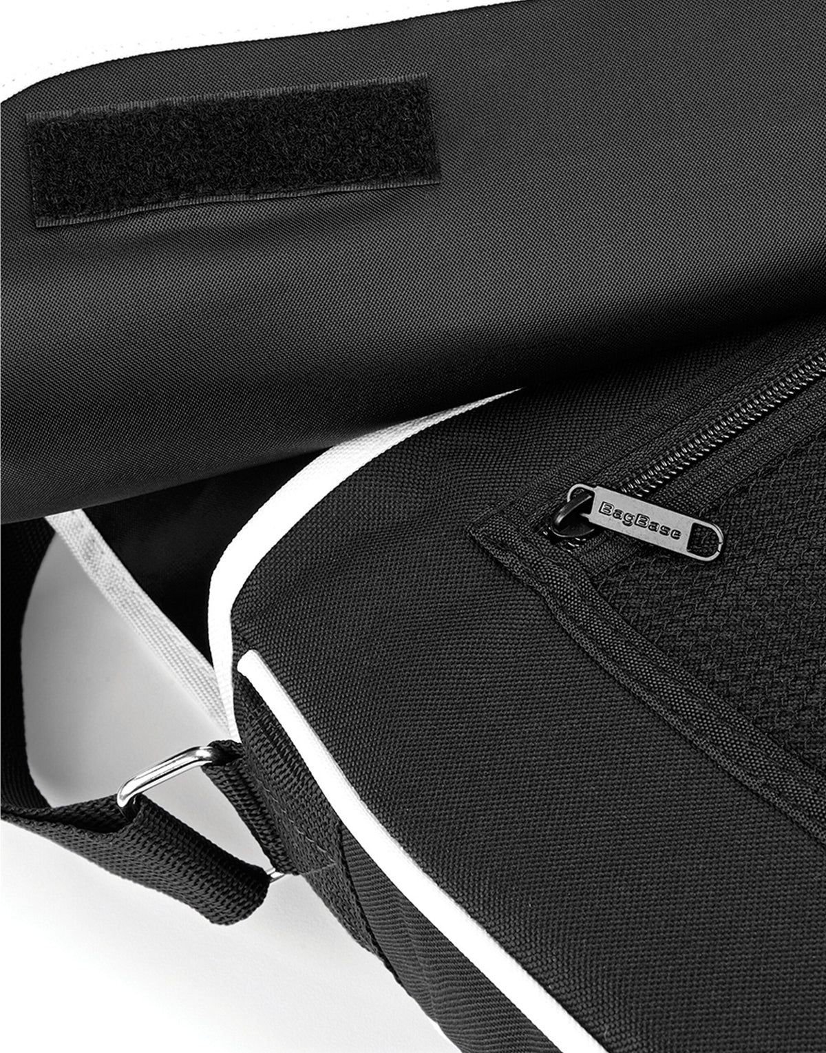 Bagbase BG71 Retro Messenger - Black/White