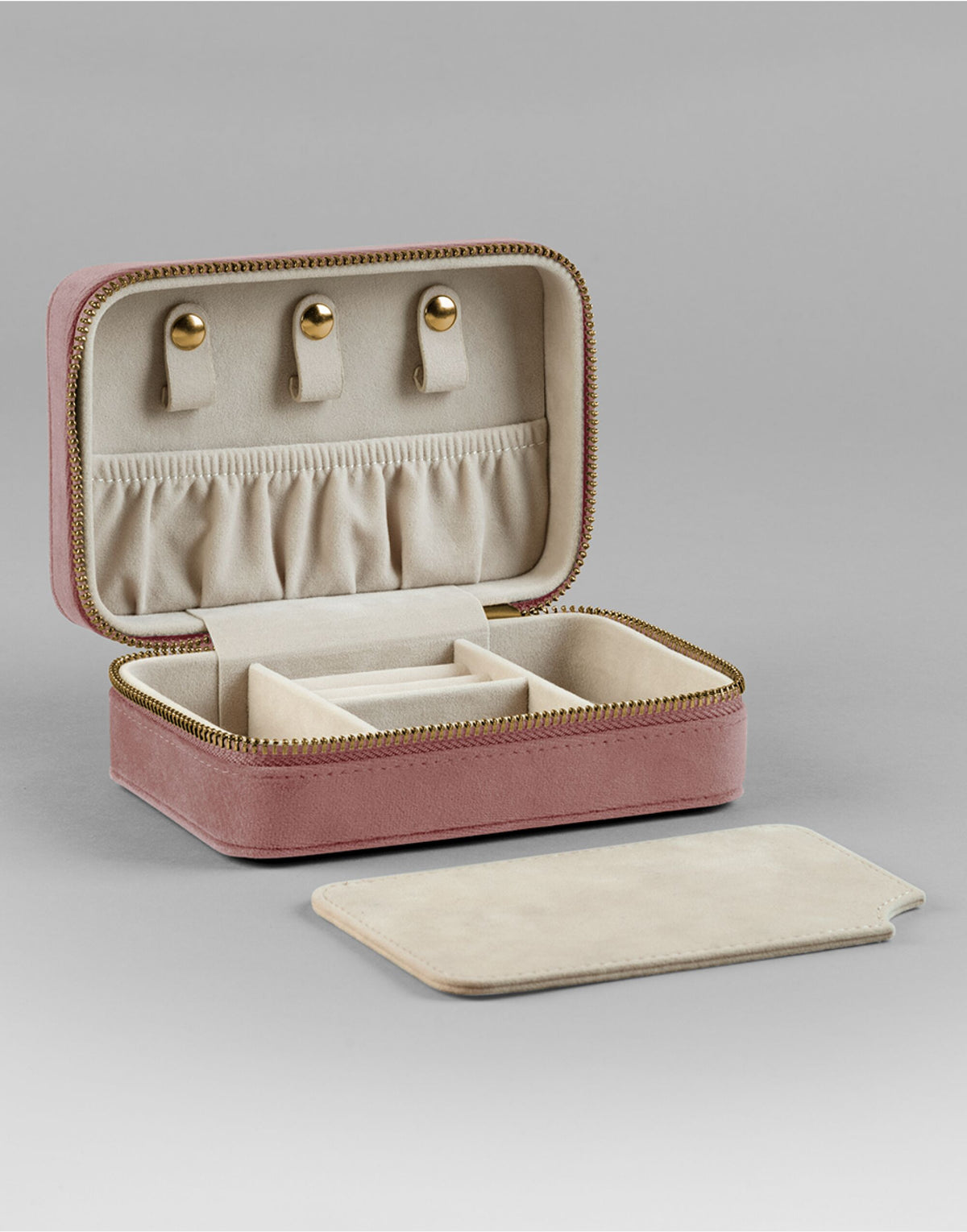 Bagbase BG710 Velvet Travel Jewellery Box - Rose Quartz