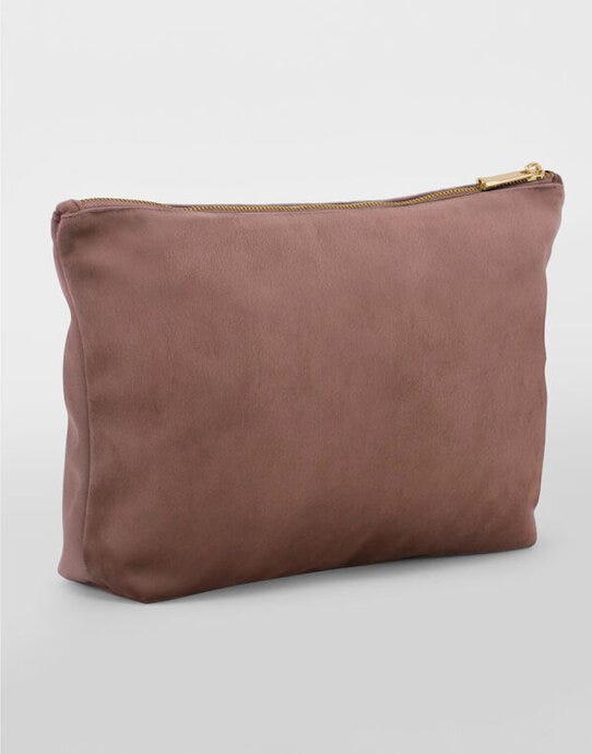 Bagbase BG714 Velvet Accessory Bag - Rose Quartz