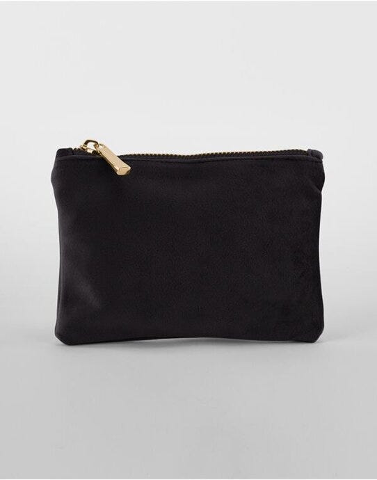 Bagbase BG715 Velvet Accessory Pouch - Black Onyx