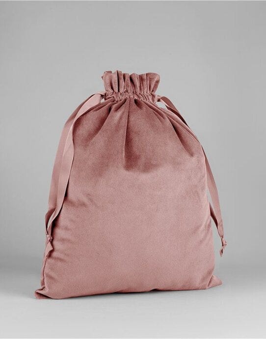 Bagbase BG718 Velvet Gift Bag - Rose Quartz