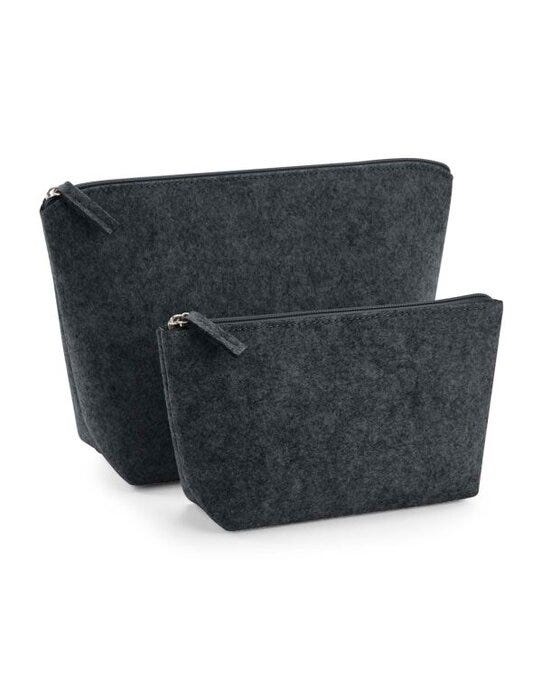 Bagbase BG724 Felt Accessory Bag - Charcoal Melange