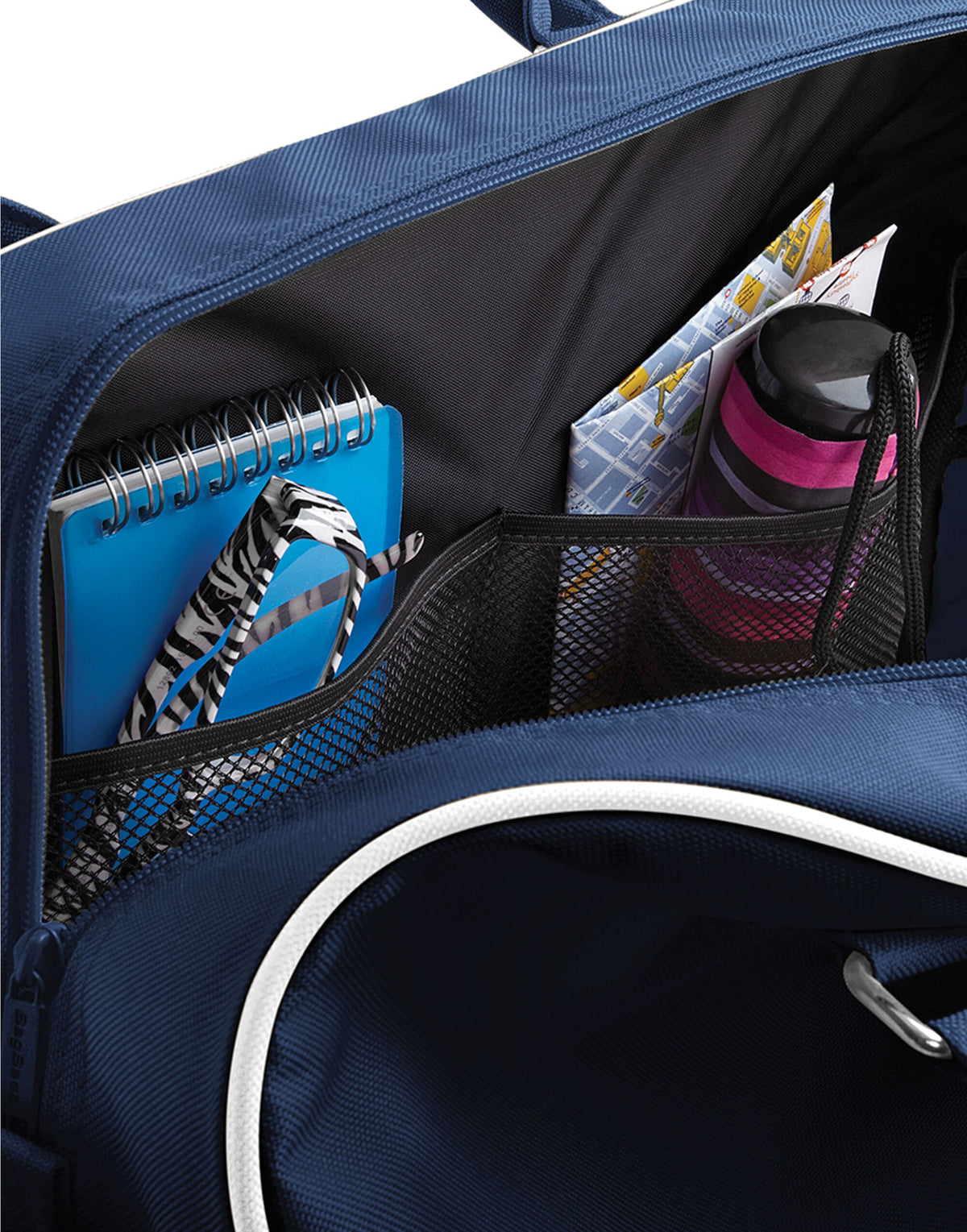 Bagbase BG75 Retro Bowling Bag - French Navy/White