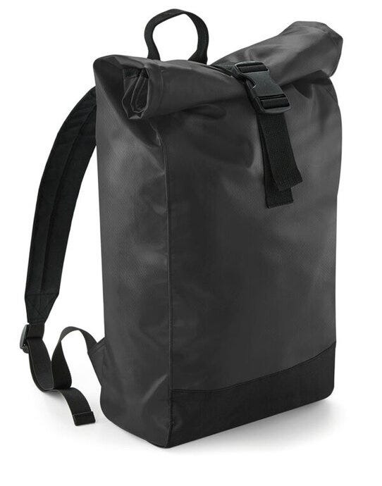 Bagbase BG815 Tarp Roll-Top Backpack - Black