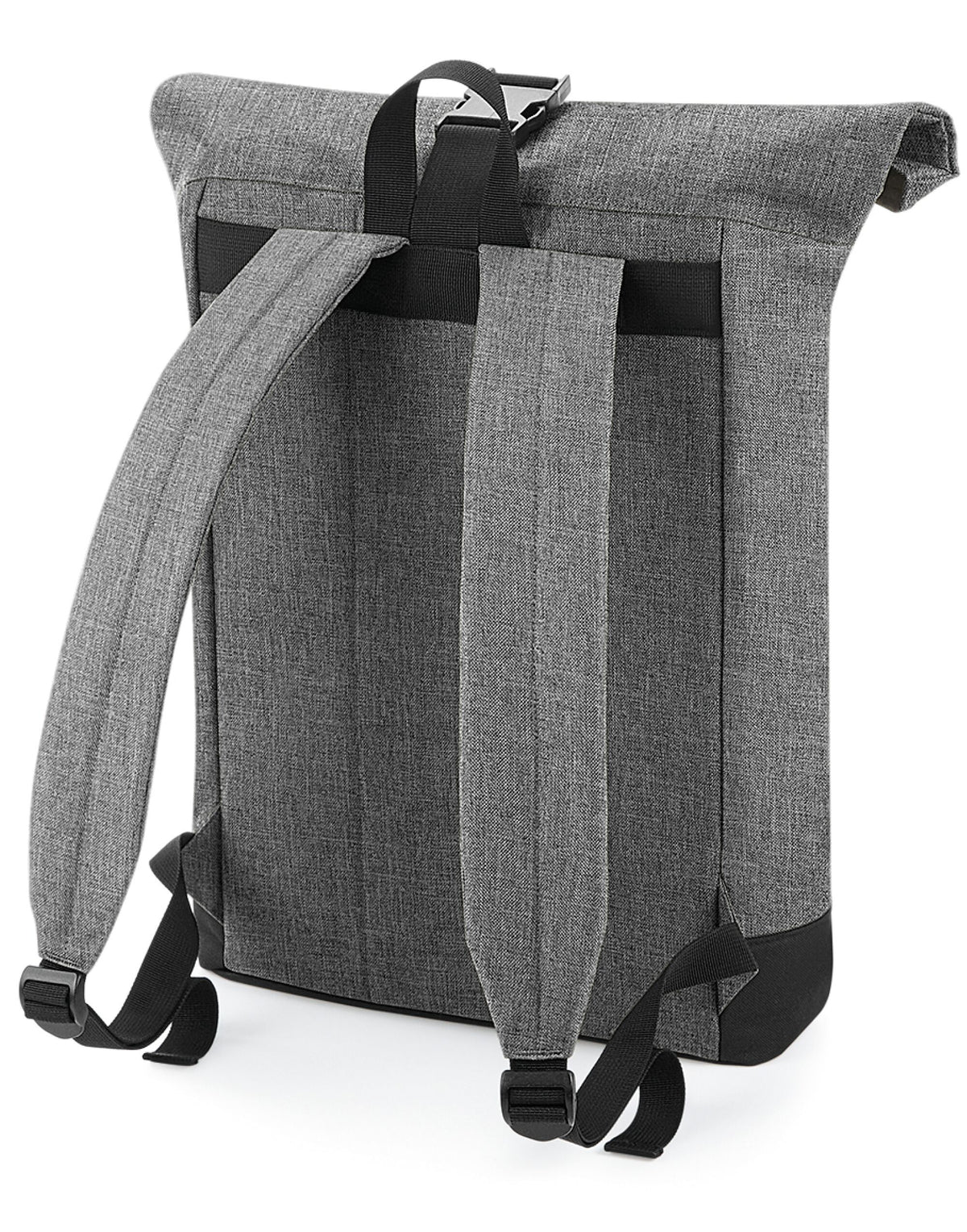 Bagbase BG855 Roll-Top Backpack - Grey Marl/Black