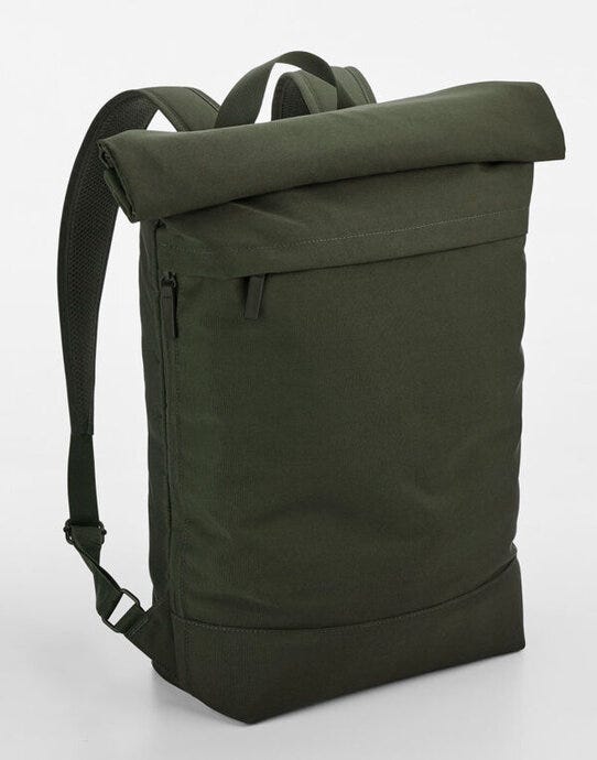 Bagbase BG870 Simplicity Roll Top Backpack - Pine Green