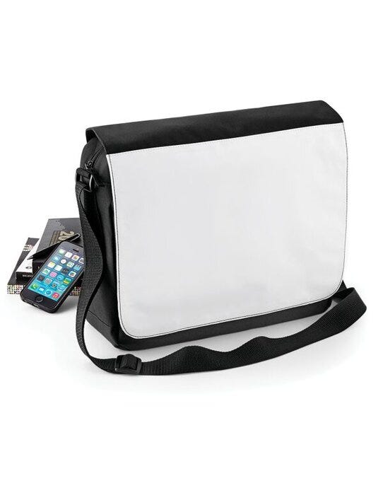Bagbase BG965 Sublimation Messenger Bag - Black