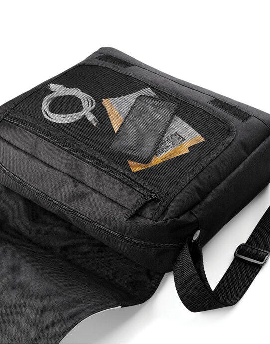 Bagbase BG965 Sublimation Messenger Bag - Black