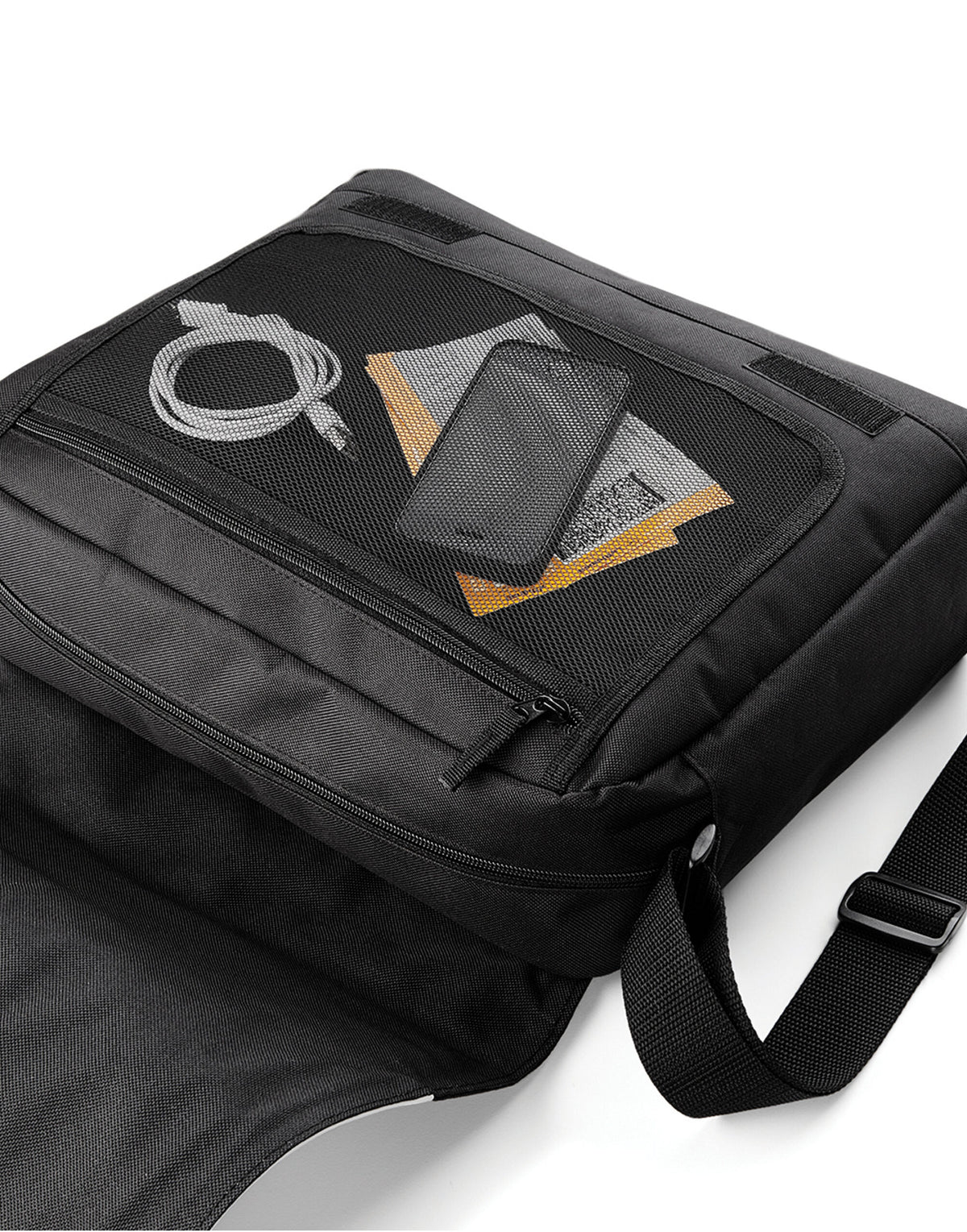 Bagbase BG965 Sublimation Messenger Bag - Black