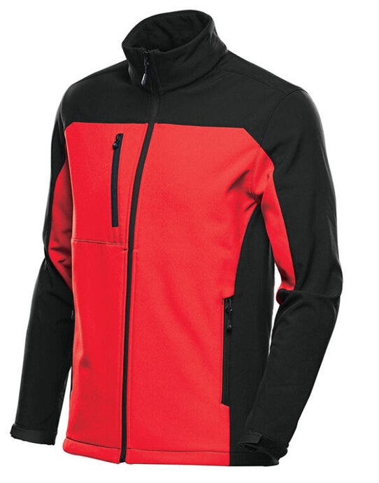 Stormtech BHS-3 Mens Cascades Softshell - Red/Black