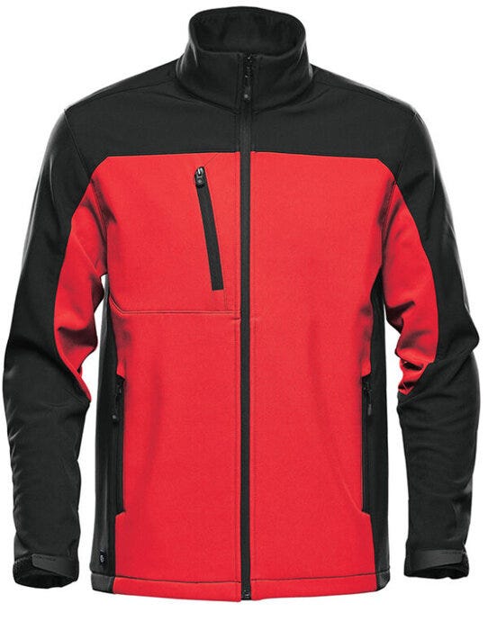 Stormtech BHS-3 Mens Cascades Softshell - Red/Black