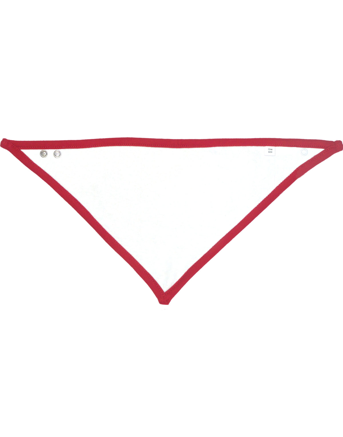 Babybugz BZ23 Bandana Bib - White/Red