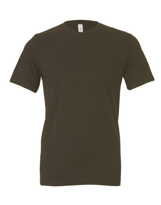 Bella + Canvas CA3001 Canvas Unisex Jersey Short Sleeve Tee - Army