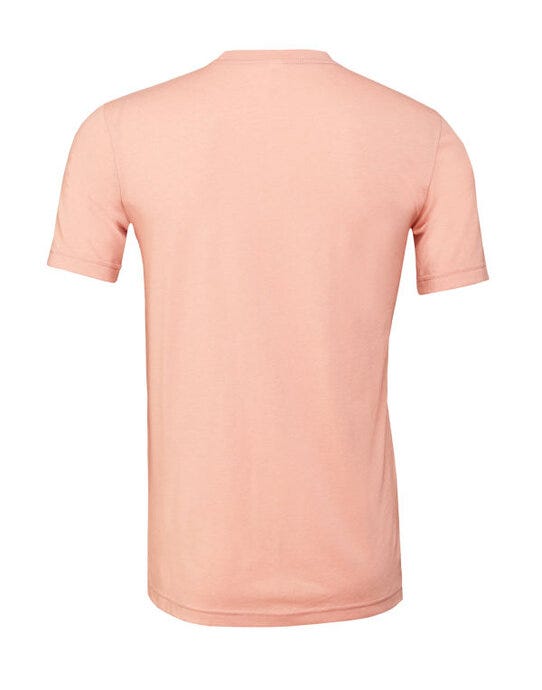 Bella + Canvas CA3001CVC Canvas Unisex Heather Jersey SS Tee - Heather Peach