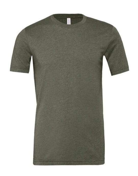 Bella + Canvas CA3001CVC Canvas Unisex Heather Jersey SS Tee - Heather Military Green