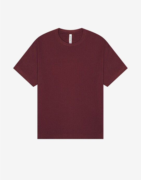 Bella + Canvas CA3010 Unisex Heavy Boxy Tee - Maroon