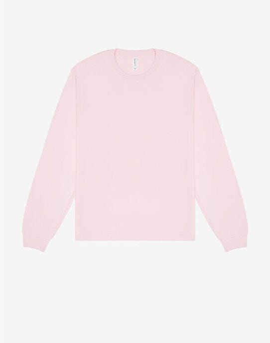 Bella + Canvas CA3511 Unisex Heavy Boxy LS Tee - Soft Pink
