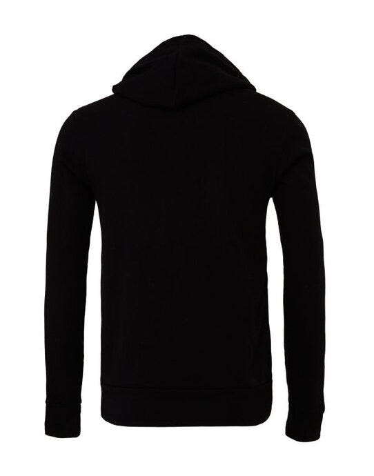 Bella + Canvas CA3719 Canvas Unisex Fleece Pullover Hoodie - Black