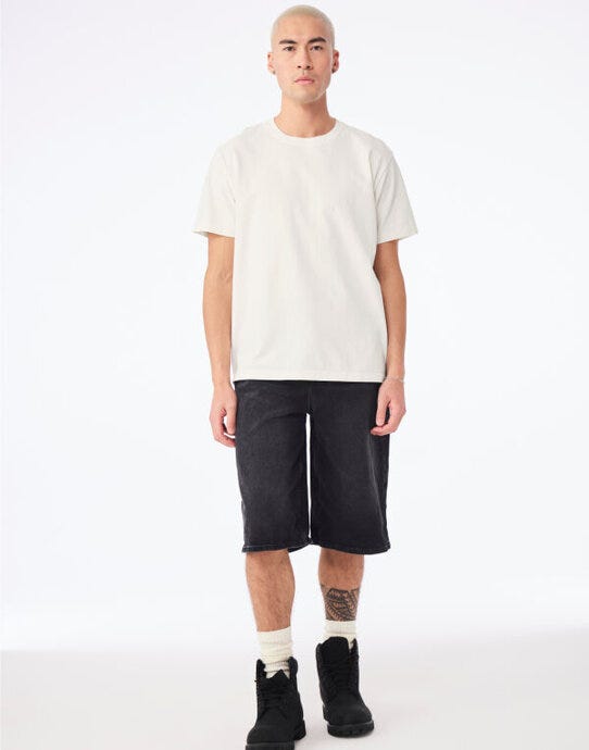 Bella + Canvas CA4810GD Unisex Heavy Dry Dye Tee - Vintage White