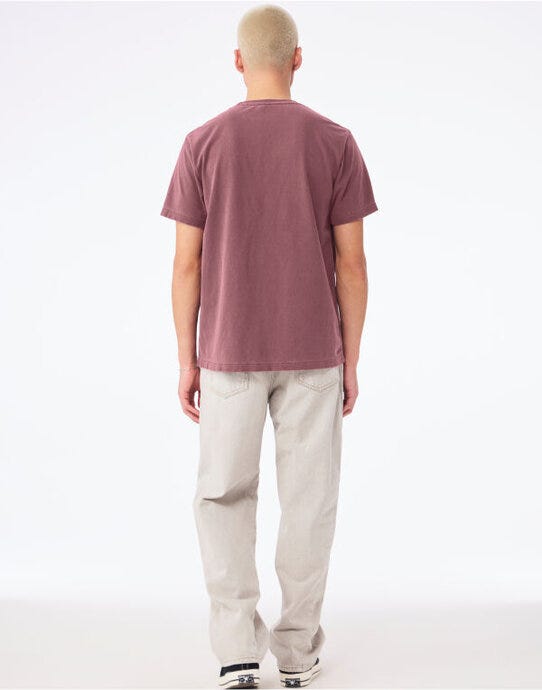 Bella + Canvas CA4810GD Unisex Heavy Dry Dye Tee - Washed Maroon