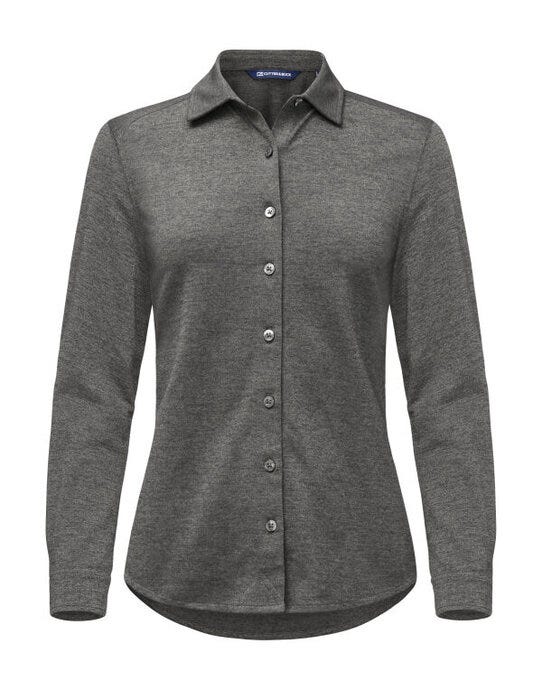 Cutter & Buck CB352411 C&B Ladies Advantage Shirt - Anthracite Melange