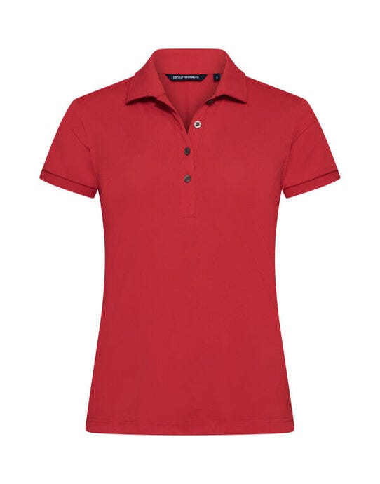 Cutter & Buck CB354435 C&B Ladies Virtue Polo Solid - Red