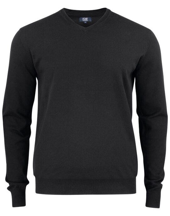 Cutter & Buck CB355418 C&B Oakville V-Neck Sweater - Black