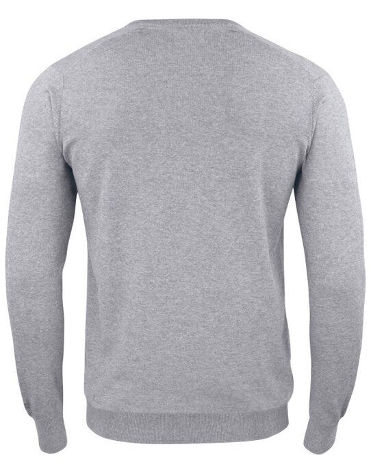Cutter & Buck CB355418 C&B Oakville V-Neck Sweater - Grey Melange