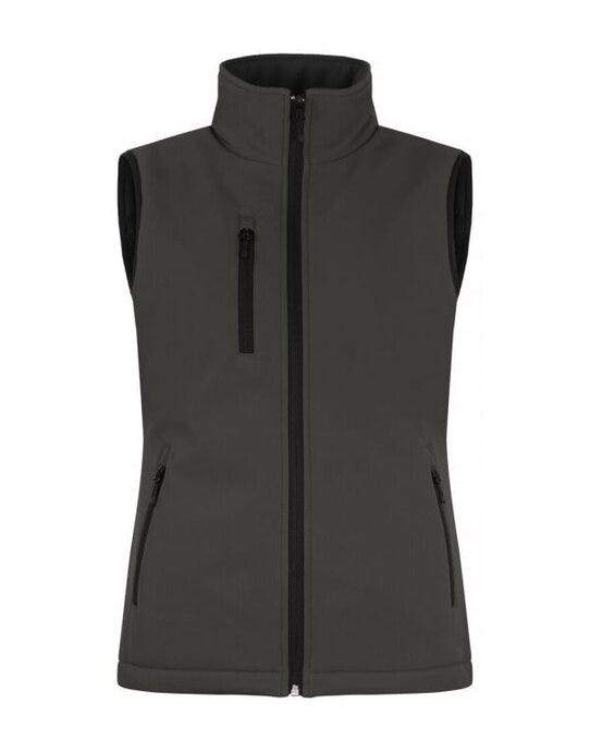 Clique CQ020959 Ladies Padded Softshell Vest - Dark Grey