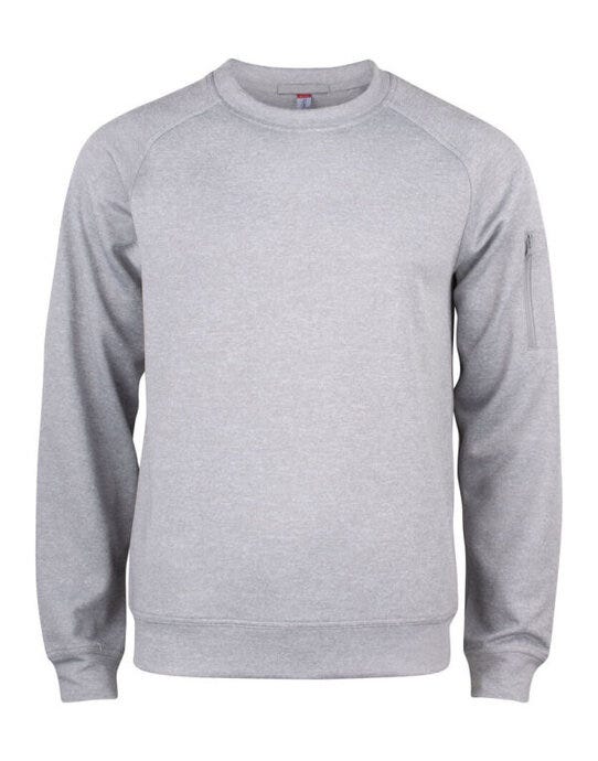 Clique CQ021010 Basic Active Roundneck - Grey Melange