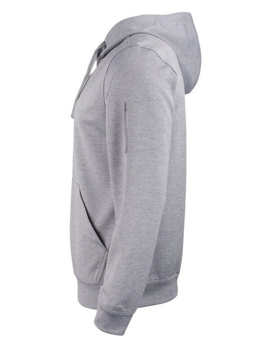 Clique CQ021011 Basic Active Hoody - Grey Melange