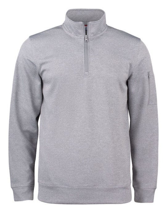 Clique CQ021013 Basic Active Half Zip - Grey Melange