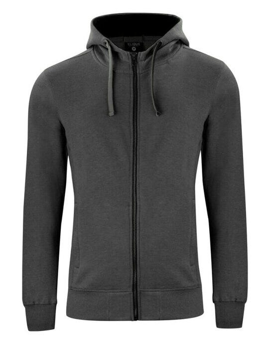 Clique CQ021044 Classic Full Zip Hoody - Anthracite Melange
