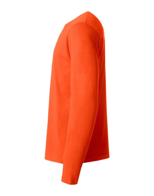 Clique CQ029033 Basic Long Sleeve T - Blood Orange