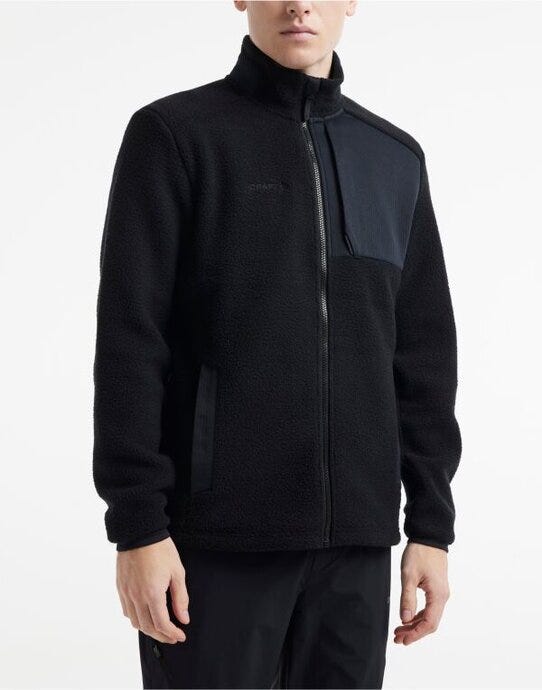 Craft CR1912220 Men's ADV Explore Pile Fleece Jkt - Black