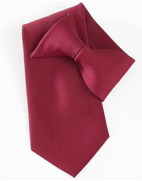 Yoko CT01 Clip-On Tie - Burgundy