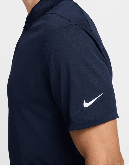 Nike DH0824 Dri-FIT Victory Solid Polo - Obsidian/White