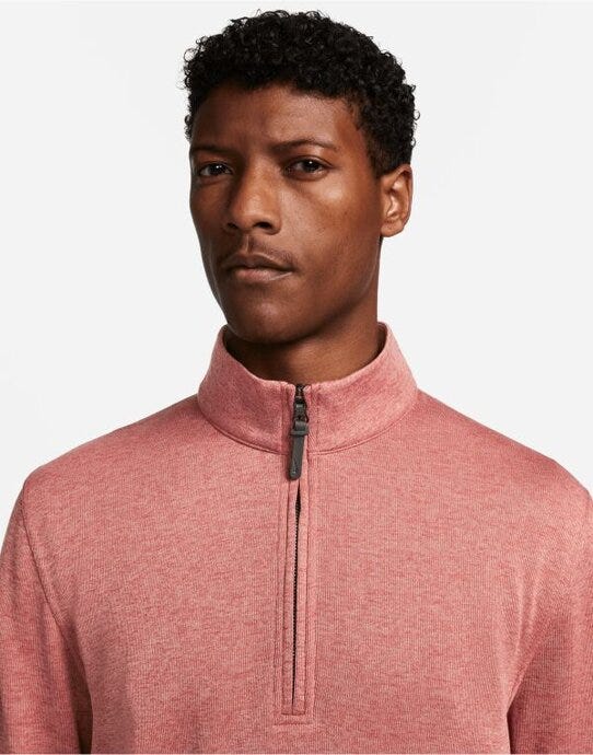 Nike DH0986 Dri-FIT Player Half Zip Top - Canyon Rust