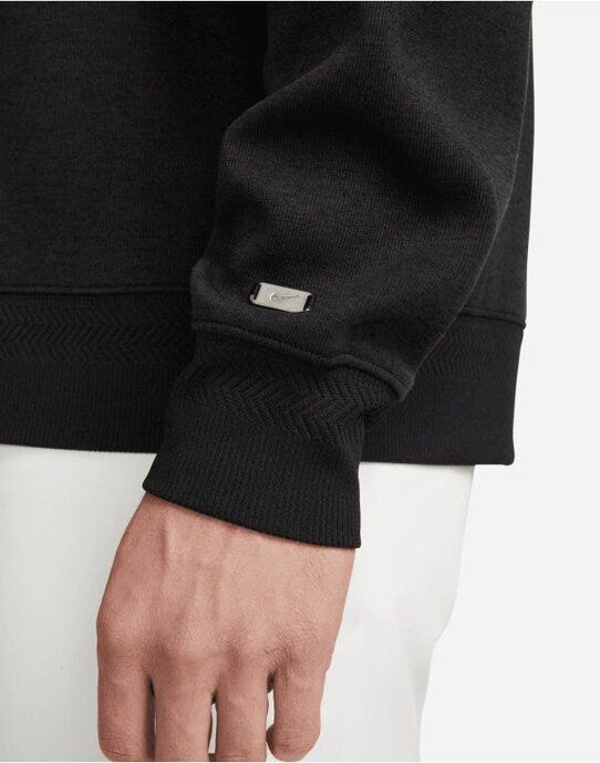 Nike DN1906 Men's Golf Hoodie - Black/ Black/ Black/ Brushed Silver