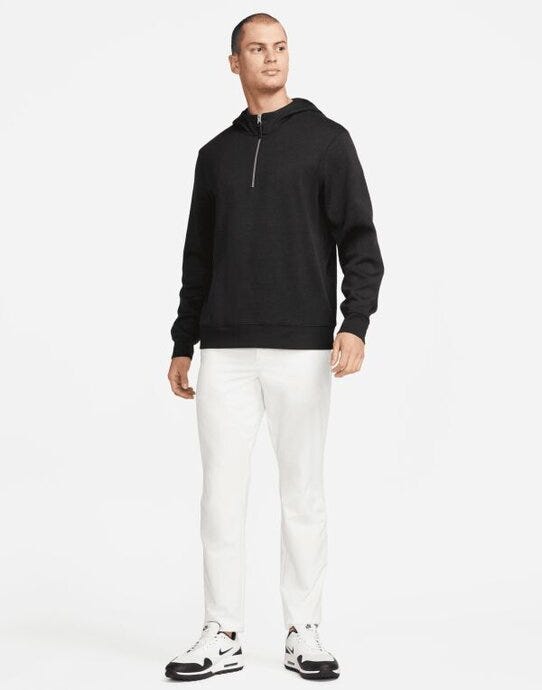 Nike DN1906 Men's Golf Hoodie - Black/ Black/ Black/ Brushed Silver